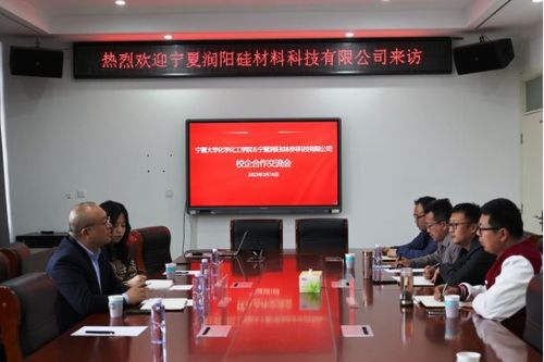 寧夏潤陽硅材料科技來我院開展合作交流